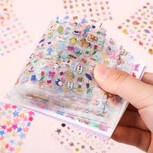 Cartoon Animal Stickers For Kids, 25 Pack, Handmade Decorative Stickers For Journal, Cute Anime Sticker Book - B - View 2