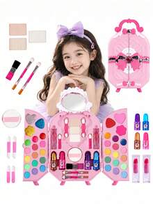 dorliemy Set Tas Ransel Kecil Kosmetik Makeup Anak Perempuan, Hadiah Pesta, Permainan, Hadiah Liburan, Set Hadiah Pesta - MultiWarna - View 1