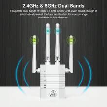 1200Mbps WiFi Booster Range Extender WiFi Extender Booster Dual Band 5GHz & 2.4GHz Wireless Internet Booster/Hotspot With Wider Coverage, Broadband Extender - View 4