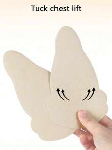 10pcs Disposable Non-Woven Fabric Breast Pads, Gourd-Shaped Non-Woven Fabric Breast Pads | Strapless, Self-Adhesive, Skin-Friendly, Invisible, Comfortable - Multicolor - View 3