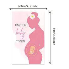 20/40 Pcs Ice Cream Theme Scratch-Off Cards For Baby Shower, Revealing Pregnancy News And Adding Fun To Party Activities, Gender Reveal Party - Multicolor - View 5