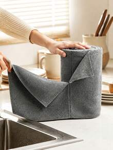 1 Roll Of 20 Reusable Cleaning Wipes, 4 Meters Total Length, Multi-Purpose Towel Substitute For Living Room, Bedroom, Kitchen Cleaning - Multicolor - View 2