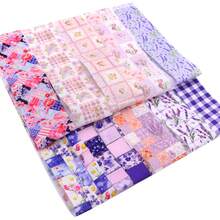 10Pcs Flower Series Precut Fabric Strips Bundle Fabric Jelly Roll, Material Assorted For Quilting DIY, Handicrafts Sewing, Rugs, Home Decoration, Hair Bows, Patchwork Making - Default - View 1