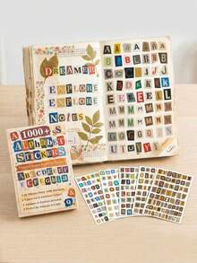 1000+ Letter Stickers, Suitable For Scrapbooking, Journaling And DIY Crafts, Vintage Ransom Note Style, Includes Uppercase/Lower, First Day Of School - Multicolor - View 7