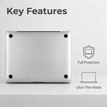 2 Pieces Translucent Matte Full Coverage Protective Case Compatible With MacBook, Ultra Slim Hard Plastic Anti-Fingerprint Laptop Cover Compatible With 13 Neo/13.3 Air/13.3 Pro/13.6Air/14.2 Pro/15Air/16.2Pro - View 8