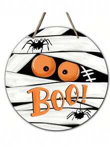Halloween 2D Wall Decorations, BOO Shapes, Pumpkin And Spider Pattern Designs, Suitable For Halloween, Halloween Surprise Party Decorations, Home Decorations, Porch Decorations, Haunted House Decorations, Wall Decorations, Window Decorations - One Size Fits All - View 1