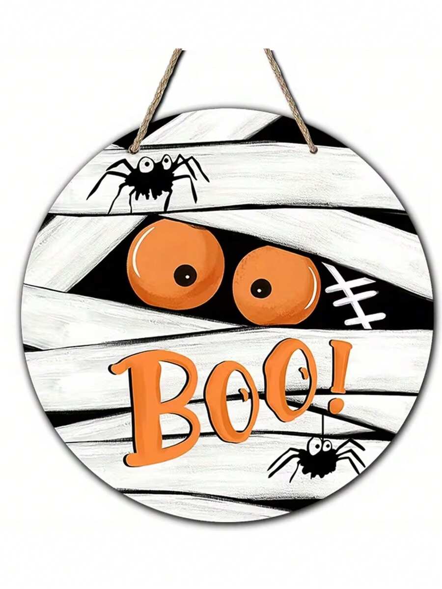 Halloween 2D Wall Decorations, BOO Shapes, Pumpkin And Spider Pattern Designs, Suitable For Halloween, Halloween Surprise Party Decorations, Home Decorations, Porch Decorations, Haunted House Decorations, Wall Decorations, Window Decorations - One Size Fits All - View 1
