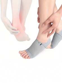 1 Pair Bandage Arch Support Foot Pads, Arch Socks - No Tightness, No Slipping, High Elasticity & Breathable; Foot Support Bandage; With Gel Pad - Durable & Breathable Protective Gear; Provides Support For Sports; Comfortable & Snug Foot Support Band; Unisex, All Season - Multicolor - View 8