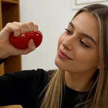 Simulated Apple Squeezing Toy/Super Soft Apple Pressure Ball/Fruit Texture Toy/High Density Slow Rebound Sensory Toy/Stress Relieving Squeezing Ball/Relaxing Tool/Office Desk Stress Relieving Tool/Suitable For Classroom Rewards/Halloween/Christmas - Multicolor - View 4