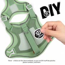 New Cat Tactical Harness Pet Tactical Vest With Soft Handle, Hook And Loop For DIY Patches, Anti-Lost Harness, Soft Mesh Adjustable Pet Vest Harness With Reflective Strip, Suitable For Large Cats And Small Dogs - Multicolor - View 5
