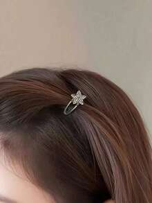 2/5/10pcs Small Black Rhinestone Bow Hair Clips, High-End Luxury Rhinestone Hair Clips, Mini Delicate Side Bangs Hair Clips, Fashion Crocodile Pattern Hair Clips, Suitable For Side Bangs, Forehead Wispy Hair, Suitable For Campus, Dating, Vacation Use, Practical Hair Accessories! (No Card) - Multicolor - View 5
