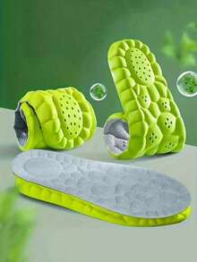 Breathable High-Elastic Shock-Absorbing Sports Insoles (Unisex) - Ultra-Comfortable Memory Foam Insoles: Featuring Odor-Resistant, Sweat-Absorbing And Massage Functions, Suitable For Running, Sports And Daily Wear; Providing Foot Support And Breathability, Reducing Fatigue During Prolonged Standing, Ideal Foot Care Solution - A - View 6