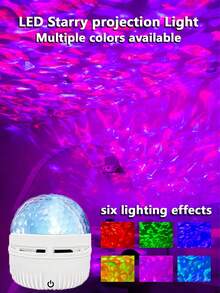 Luz de proyección de aurora LED - Efecto de luces del norte, luz de espectáculo de cambio de color con control remoto, adecuada para dormitorio, sala de estar, oficina y decoración de fiestas, regalo perfecto para adolescentes | Decoración de iluminación alimentada por USB - Multicolor - Ver 12