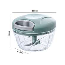 1件裝手動壓蒜器 蒜泥器 薑末切碎器 廚房小工具 - 手動拉蒜泥神器 - 查看 11