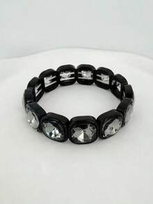 1pc Colorful Square Bracelet, Summer - Square Elastic Bracelet - View 6