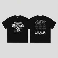 Vintage World Tour T-Shirt, Korean Traditional Symbol Graphic Tee, Double-Sided Printed Oversized Cotton T-Shirt For Korean Culture Fans - 4 - View 5