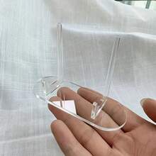 Porta Tarjetas de Visita - Diseño Transparente Resistente con Base Independiente, Adecuado para Oficina, Tienda Minorista, Biblioteca - Apto para Tarjetas de Visita, Fotos, Postales - Estante de Almacenamiento Ahorrador de Espacio, Material de Plástico - Multicolor - Ver 5