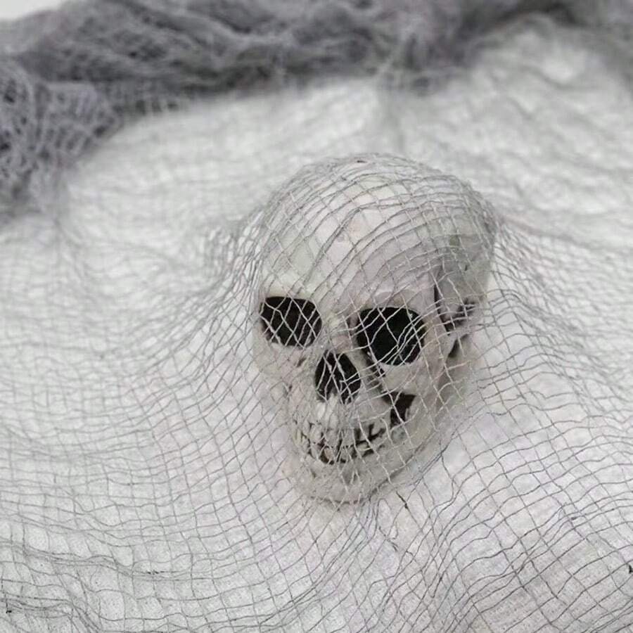 Multi-Color Thick Mesh Horror Fabric, Torn Ripped Horror Mesh Cloth, Horror Decorations, Hanging Decor, DIY Ghost Costume Accessories, Suitable For Haunted House Entrance, Windows, Bar, KTV Escape Room, Carnival, Festival Of Lights, Indoor/Outdoor Scene Decoration, Reusable Halloween Party Supplies - Ghost Costume Accessories - View 1
