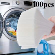 50/100pcs Laundry Color Absorber Sheets, Anti-Dyeing Color Catcher Paper, Allows Mixed Washing, Household Anti-Bleeding Laundry Sheets, Washing Machine Dedicated Color Absorber, Suitable For Various Clothes, Bed Sheets, Pillowcases, Socks, Keeps Original Color Of Garments - Color Absorber - View 13
