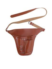 Outdoor Garden Tool Storage Bag, 3 PiecesGardening Hand Tool Set With Wooden Handle Small Shovel, Soil Rake, Weeding , Thickened Puncture-Resistant Gardening Gloves, Florist Tool Belt, Portable Planting Tool Storage Bag, Wear-Resistant Gardening Tool Storage Bag; Multi-Pocket Quick Access Tool Apron, Lightweight Waist Storage Bag; Suitable For Digging, Weeding - Multicolor - View 11