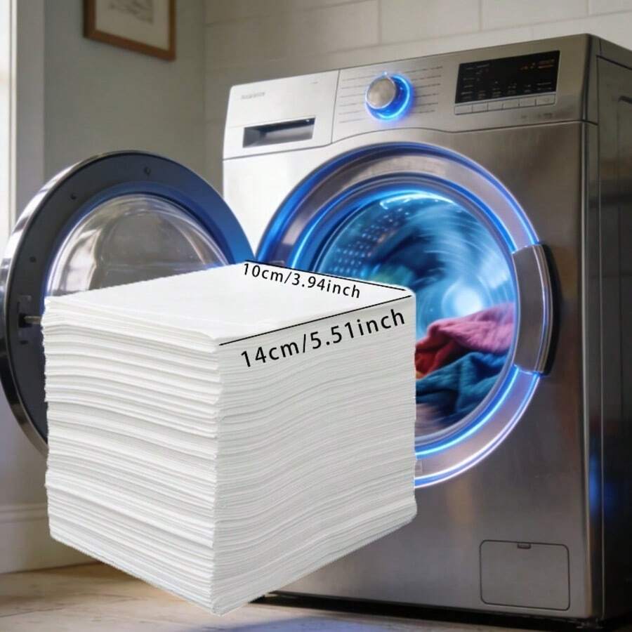 50/100pcs Laundry Color Absorber Sheets, Anti-Dyeing Color Catcher Paper, Allows Mixed Washing, Household Anti-Bleeding Laundry Sheets, Washing Machine Dedicated Color Absorber, Suitable For Various Clothes, Bed Sheets, Pillowcases, Socks, Keeps Original Color Of Garments - Color Absorber - View 1