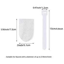 100pcs + 10pcs High Density Non-Woven Fabric Faucet Filter Bags, Anti-Splash Faucet Covers, Remove Scale Rust Sediment, Universal Replacement Kits For Kitchen And Bathroom Faucets, 50pcs + 5pcs Fixing Straps - View 2