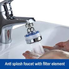 11pcs Kitchen Faucet Water Filter Set, Transparent Visible Filter Housing Multi-Layer Filtration For Silt And Sediment, Includes Filter Main Unit + 8 Replacement Filter Cartridges + 2 Rolls Of Tape; Soft Water Flow Anti-Splashing, Compatible With Most Household Basin Faucets, Vegetable And Dish Washing Water Purification Accessory Kit - Aerator - View 9