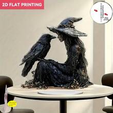 1pc High-End Acrylic Halloween 2D Desktop Decor, Suitable For Home Office Desk - 1PC - View 5