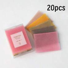 10pcs Seamless Magic Hair Clips - Strong Adhesive Bangs Clips, Portable Barber Hair Clips, Easy Styling, Hair Clips, Magic Hook And Loop Clips, Hair Clips - Multicolor - View 17
