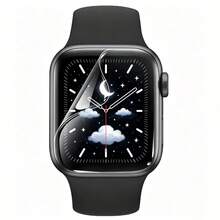 6片裝水凝膠螢幕保護膜，適用於 Apple S7/S8/S9/S10/S11 及其他系列手錶 40mm/41mm/42mm/46mm 全螢幕 - 無色 - 查看 4