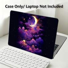 1pc Protective Case, Moon And Cloud UV Printed Pattern, Laptop Protective Cover, Minimalist Lightweight Durable Protective Case Compatible With Macbook Air Pro 13.3 13.6 14.2 15.3 16.2 Inch, Suitable For 13 Inch Neo Laptop Protective Case A3404 Model - View 6