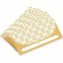 5/25/50pcs Gold Cash Envelopes, For Cash Gifts (17.78X7.62cm), Elegant Decorative Design Cash Storage Bags, Suitable For Christmas, Birthday, Graduation, Wedding, Small Savings Envelopes, Bulk Discount Packaging - Rectangle - View 4