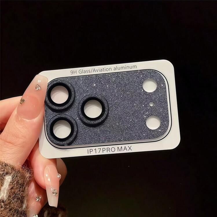 Glitter Armor Integrated Lens Film, Glass Lens Protector Case Compatible With IPhone 17 Pro Max And 17 Pro, Fashionable Phone Accessory, Suitable For Girls, Perfect Gift For Family And Friends, Best Friend Birthday Gift - Multicolor - View 8