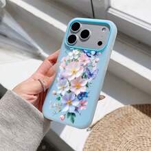 [24h Shipping From DE/FR/ES]Apple 11-17 Phone Case - Butterfly Floral Scene New Style 2026 Gel Case For IPhone 17 Pro Max/16 Pro/15/14 Plus Holiday Gifts 13 Supports Wireless Charging Comfortable To The Touch Compatible With Magsafe For Men And Women Phone Case Gift For Women Men Birthday Present - 1 Piece Of Picture Color - View 9