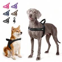 UNA MASCOTA Quick-Install Dog Harness, Reflective Pet Vest, Soft And Breathable Mesh, Suitable For Dogs, Reflective Chest Harness - Brown - View 5
