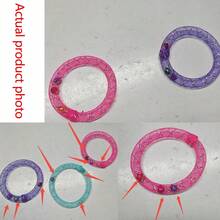 Cat Toy - Soft Mesh Cat-Shaped Donut With Bell, Durable Interactive Cat Spring Toy, Indoor Boredom Relief Kitten Toy, Mixed Color Pet Supplies, Suitable For Adult Cats And Kittens - Multicolor - View 8