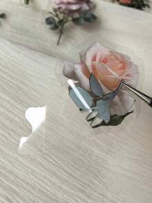 1 Pack 40pcs PET Pink Rose Floral Decorative Stickers For Planner And Journal - DT1317 - View 4