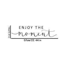 1pc Inspirational Quote Wall Sticker, Motivational Phrase, Encouraging Text, Enjoy The Moment, Home Decor Sticker Art - C - View 3