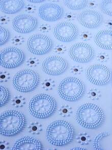 Non-Slip Round Silicone Bath Foot Scrub Cleaning Mat 11.81 Inch, Massage Bathtub Floor Mat With Strong Vacuum Suction Cups, Quick-Dry Drainage Holes, Suitable For Bathroom Bathtub Shower Floor, Foot Acupoint Massage Dead Skin Removal Foot Care Spa Foot Wash Mat - Multiple Styles and Colors - View 10