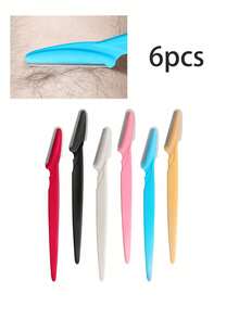 30/24/20/12/6/3/1件多功能眉毛修剪器 多功能刮毛工具 除毛工具 女用臉部美容刮毛器，附防水透明化妝包，適合女性旅行用眉毛修剪刮毛器，去除多餘毛髮使肌膚光滑，塑膠修眉刮毛器附蓋，適用於美髮沙龍美容旅行必需品，可用於眉毛、身體與臉部 - 彩色 - 查看 11
