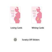 20/40 Pcs Ice Cream Theme Scratch-Off Cards For Baby Shower, Revealing Pregnancy News And Adding Fun To Party Activities, Gender Reveal Party - Multicolor - View 7