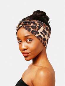 1pc Women's Fashion Sports Headband, Yoga Elastic Sweatband, Printed Polyester Hairband For Daily Use Beach Accessories Summer Outfits - Multicolor - View 8