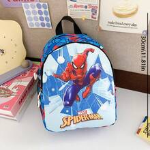Disney Back To School Marvel Spider-Man All-Over Print Backpack, Boys' Backpack, Superhero Theme, Women's Fashion Functional Backpack, School Bag, Multiple Cool Patterns Available, Waterproof Wear-Resistant Oxford Fabric, High-Definition Digital All-Over Print Pattern, Spine Protection Breathable Pressure-Relieving Shoulder Straps, Double Zipper Large Capacity Main Compartment, Mesh Water Bottle Side Pocket, Layered Storage, Daily School Travel, Marvel Merchandise, Versatile Lightweight School Backpack - Backpack - View 8