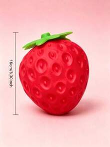 1pc Strawberry Squishy Stress Relief Toy, Color-Changing Squeeze Toy, Elastic Rebound, Cute Strawberry Shape, Light-Activated Color Change, Suitable For Adults/Daily Use - Multicolor - View 10