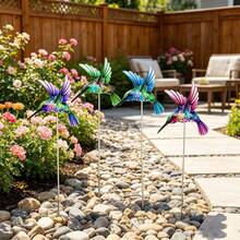 4Pcs Decorative Garden Stakes Metal Outdoor Decoration For Garden And Yard - C - View 1