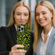 Funda para teléfono  2026 nueva en negro y amarillo, compatible con  17,  16, 15, 14,  13, 12 Pro Max,  S25, S24, S23, S22 Plus Ultra. - Blanco 1 - Ver 6