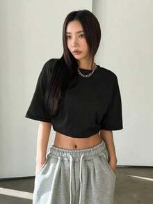 Women T-Shirts - Black - View 4