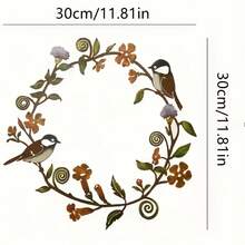 Bird Wreath Yard Wall Decor, Door Hanging Ornament, Outdoor Wall Decoration - Bird Wreath - View 6