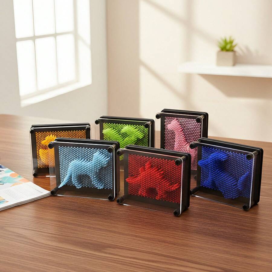 神奇趣味手印玩具 塑膠方形克隆手模 歐式多功能釘子藝術 3D 釘子雕塑繪畫 教育玩具 適合青少年及所有年齡層