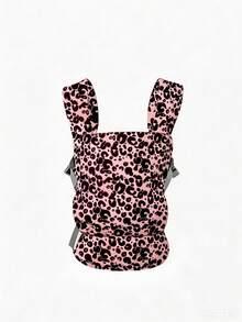 1pc Leopard Print Front & Back Dual-Use Ergonomic Baby Carrier With Waist Support, Adjustable Shoulder Straps To Reduce Back Pressure, Suitable For Home And Outdoor Use - Baby Leopard Print Baby Carrier - View 9